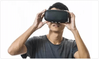 Men using VR applications